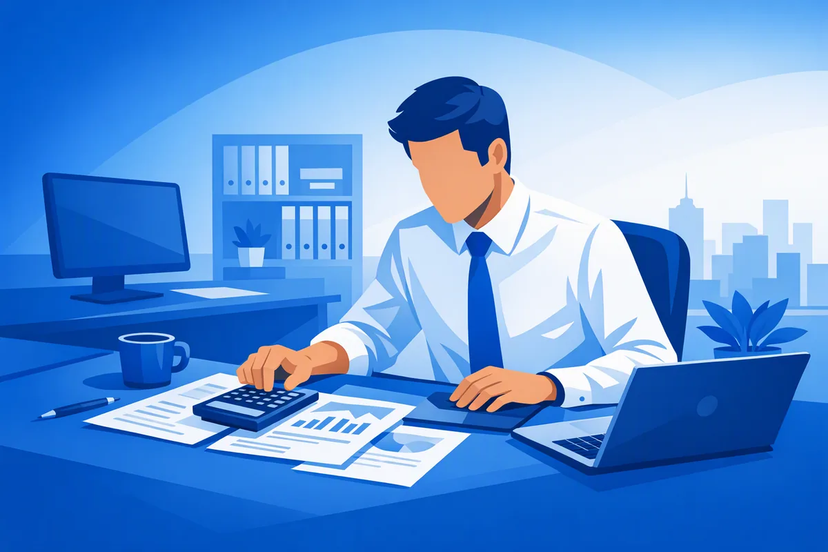 Financial advisor working with client accounts — wealth management website by AI4WEB