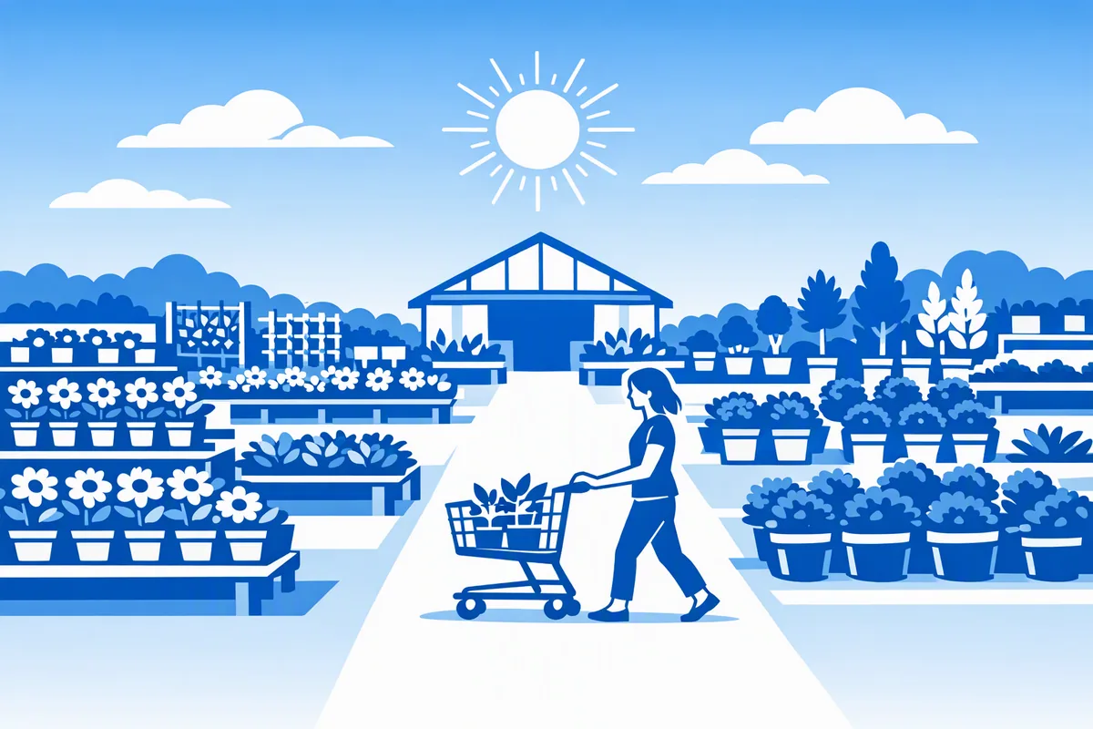 Garden center greenhouse — website by AI4WEB