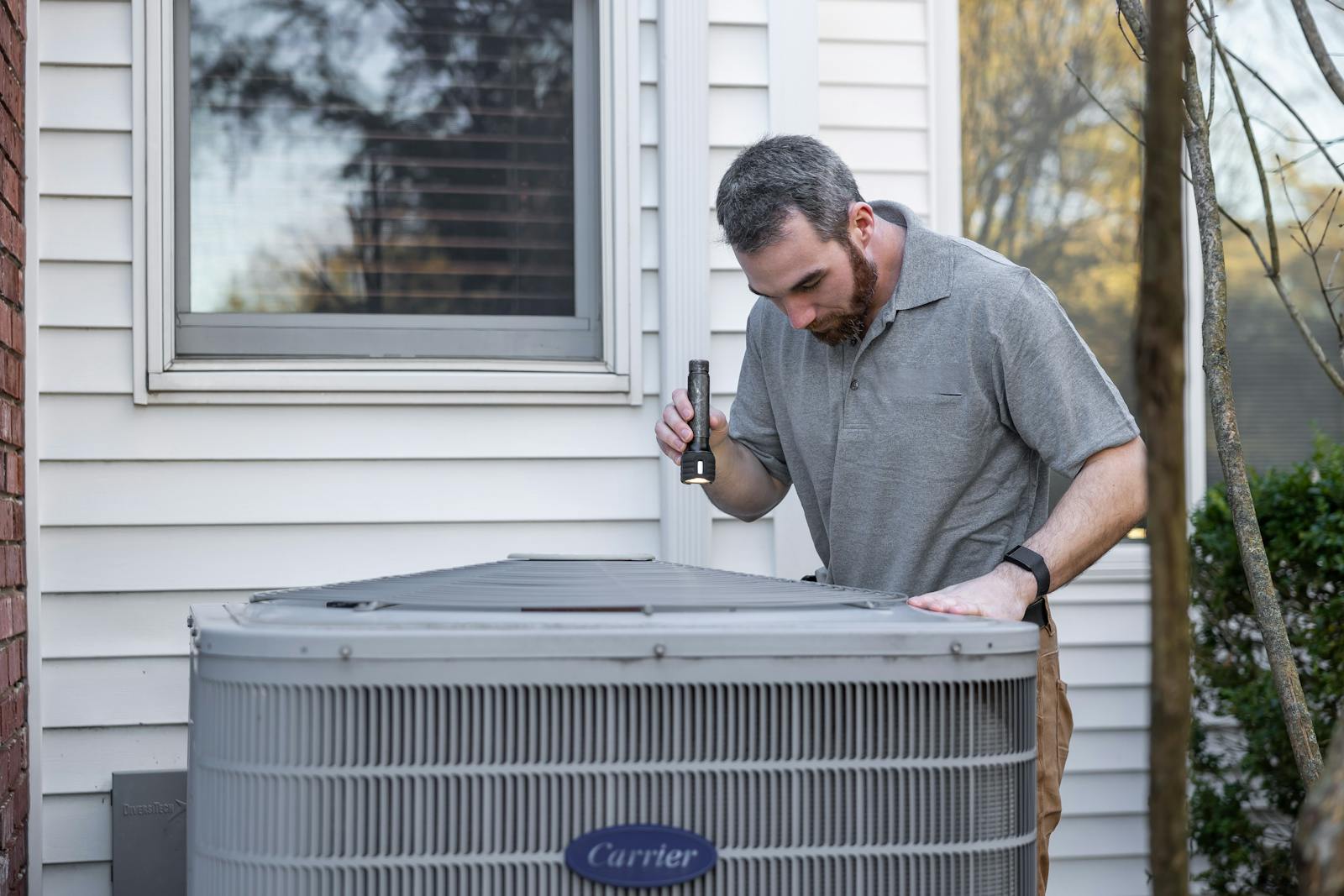HVAC and home services website template — AI4WEB tech-forward design for heating and cooling contractors
